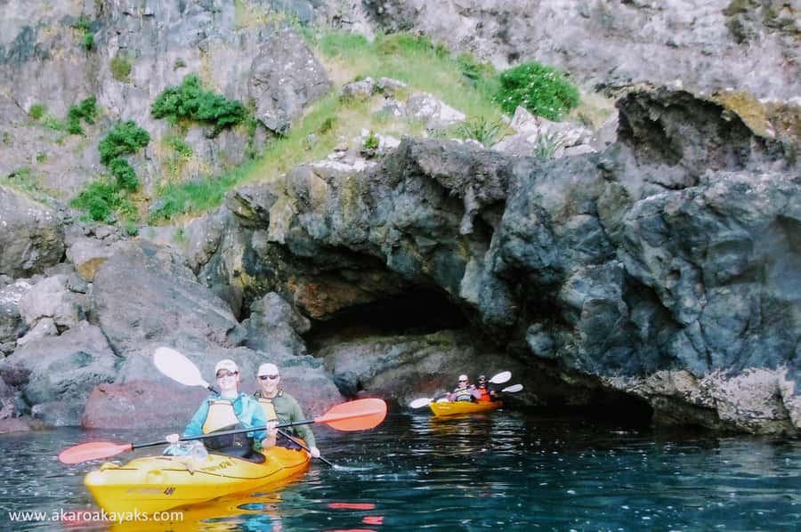 Akaroa: Akaroa Marine Reserve Sea Kayaking Tour - Inlets, bays, caves, and coastal details