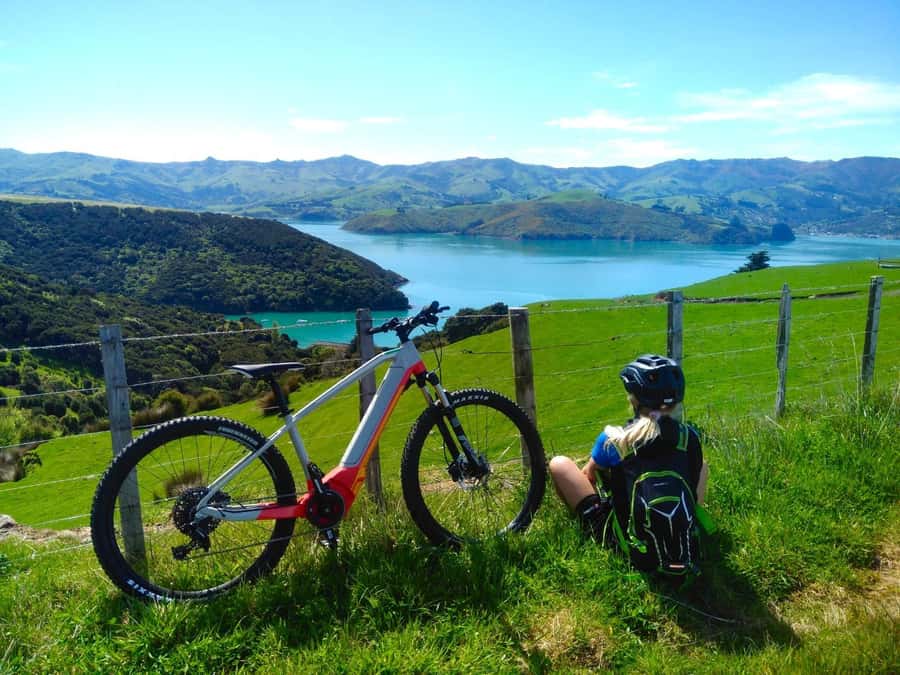 Akaroa Explorer: Guided Electric Mountain Bike Tour - Coastal roads and Pacific Ocean views