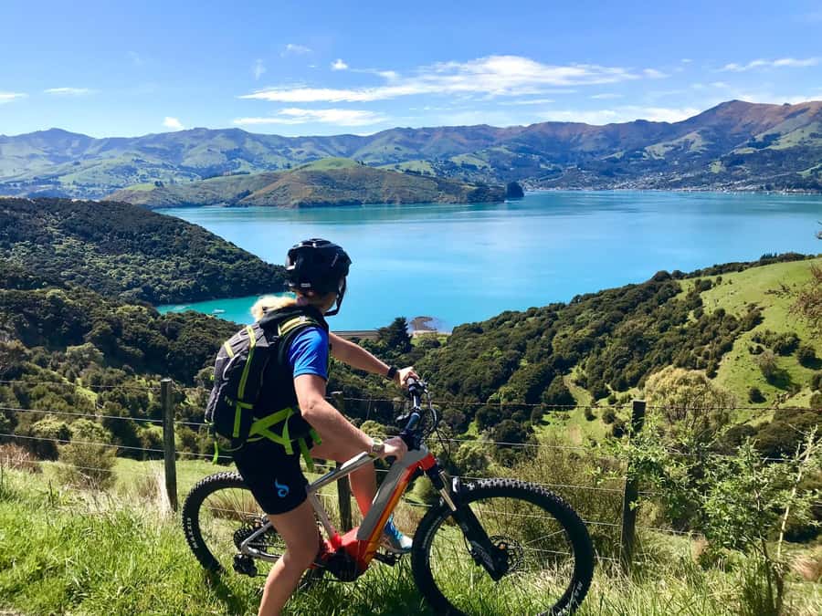 Akaroa Explorer: Guided Electric Mountain Bike Tour - The historic lighthouse and meaningful places