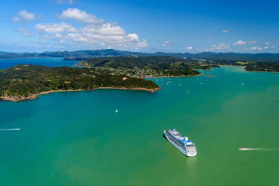 Auckland: Bay of Islands Day Tour with Dolphin Cruise - Leaving Auckland over the Harbour Bridge