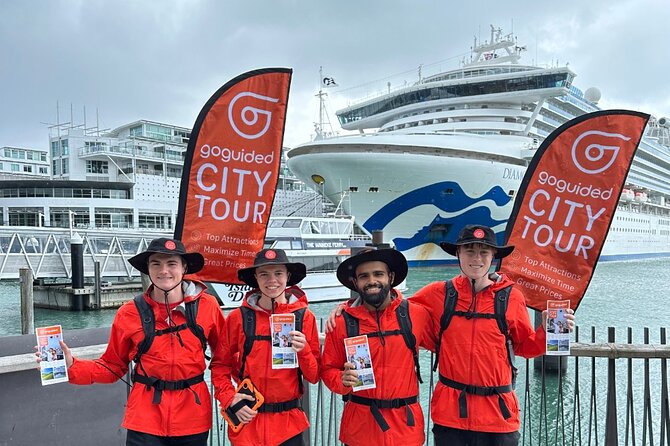 Auckland City Highlights Tour by Car or Van - The Sky Tower from the road