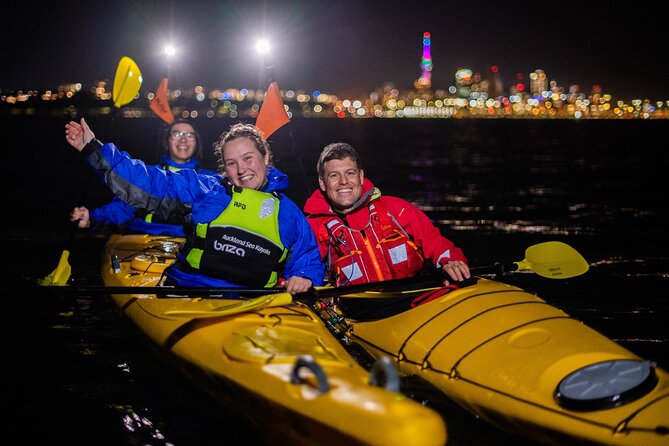 Auckland City Lights Night Kayaking Tour - The Harbour Bridge stop, about 10 minutes