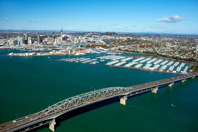 Auckland City Small-Group Morning Discovery Tour - Returning over the bridge to Westhaven Marina