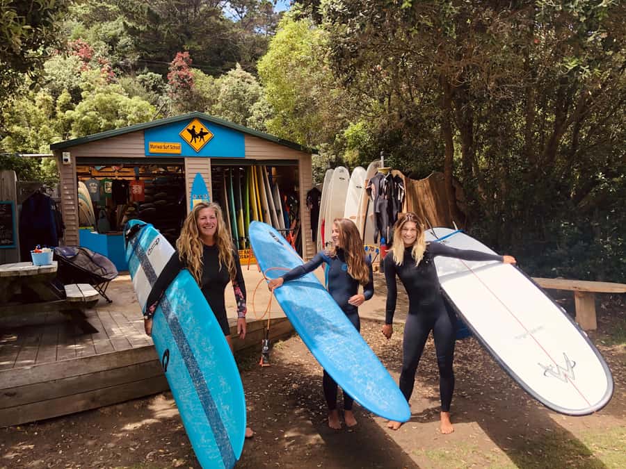 Auckland: Group Surfing Lesson with Muriwai Surf School - The first 15 minutes: arrive ready to change