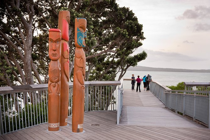 Auckland Maori Tour - Crossing the harbor and seeing Auckland from above