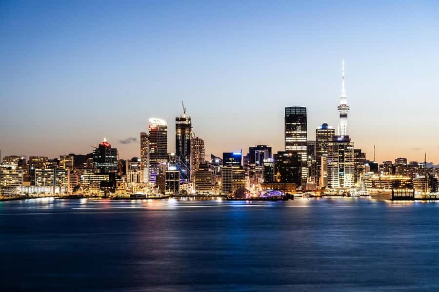 Auckland: Nightlights Harbour Cruise with Canapés and Drink - Under the Harbour Bridge