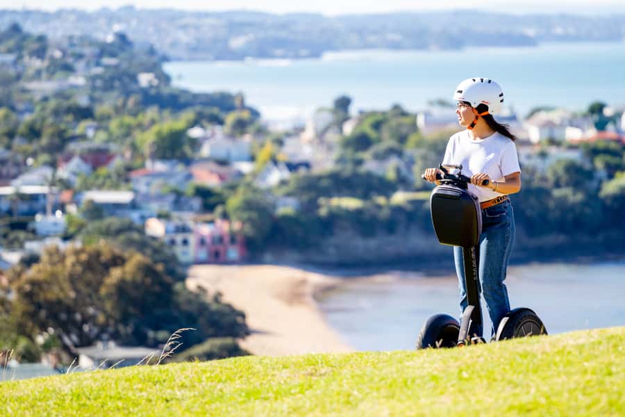 Auckland: Segway to North Head Volcano Summit - Learning to ride before leaving town