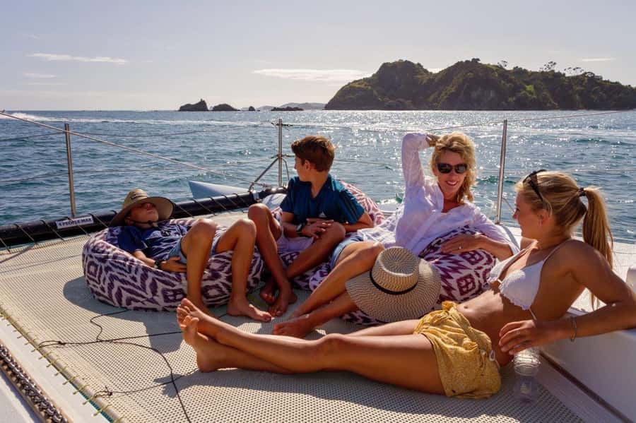 Bay of Islands 2-Hour Sundowner Evening Sailing Cruise - Beanbags, drinks, and the changing light