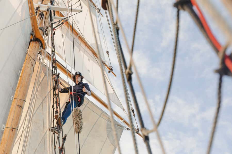 Bay of Islands: Full-Day Tall Ship Sailing Excursion - A tall ship with a real job to do