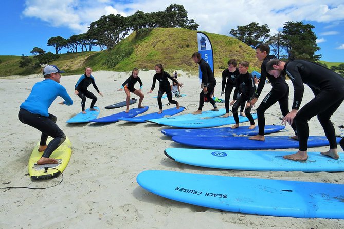 Beginner Surf Lesson at Te Arai Beach - Why this is a good first surf lesson near Auckland
