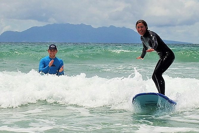 Beginner Surf Lesson at Te Arai Beach - The teaching style and the value of encouragement
