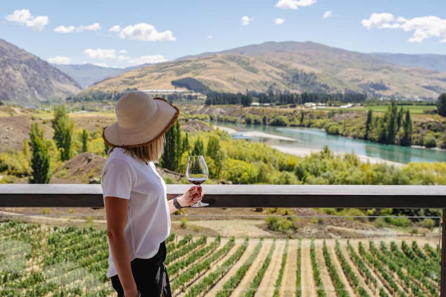 Boutique Winery Half-Day Tour & Vineyard Platter-Style Lunch - The road from Queenstown through the Kawarau Gorge