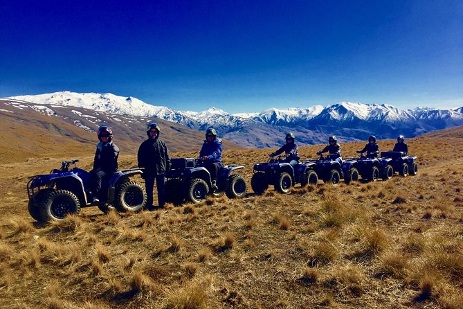 Cardrona Valley Mountain Quad Experience from Wanaka - The safety briefing and 450cc bikes