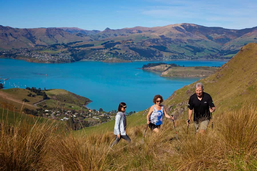 Christchurch: Guided Crater Rim Walk with Coastal Scenery - WWII sites and the Antarctic cabin