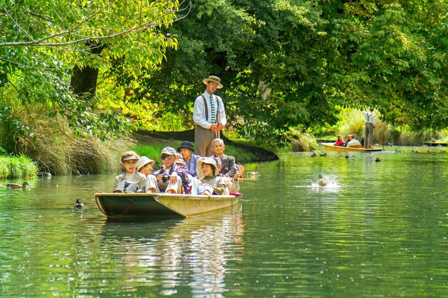 Christchurch Tram City Tour & Punting Combo - Riverside Market and Oxford Terrace