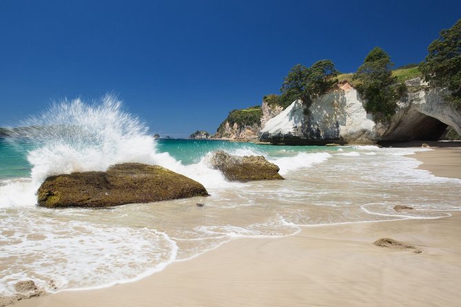 Coromandel Coastal Experience - Small Group Tour from Auckland - Walking into Te Whanganui-A-Hei at Cathedral Cove
