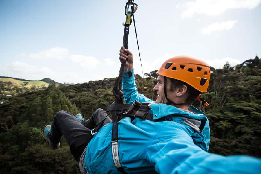 Coromandel: Guided Zipline Tour Experience - Riding the mountain railway to the forest