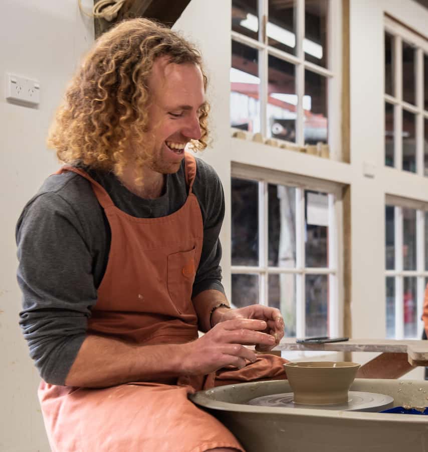 Coromandel: Wheel Throwing Pottery Class - Shaping a piece that is actually yours