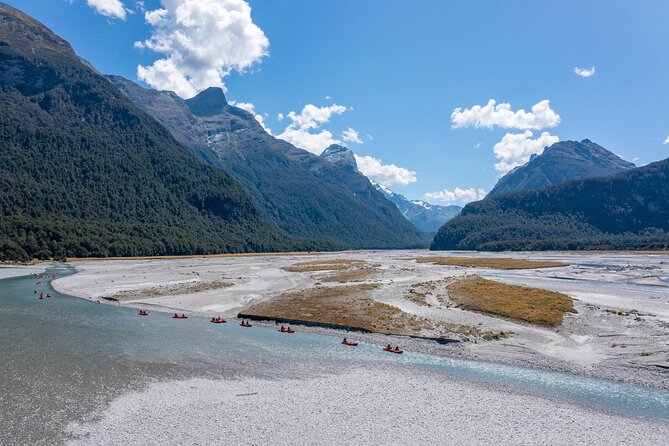 Dart River Canoe and Jet Boat Experience from Queenstown - The funyak section, calm water with some real effort
