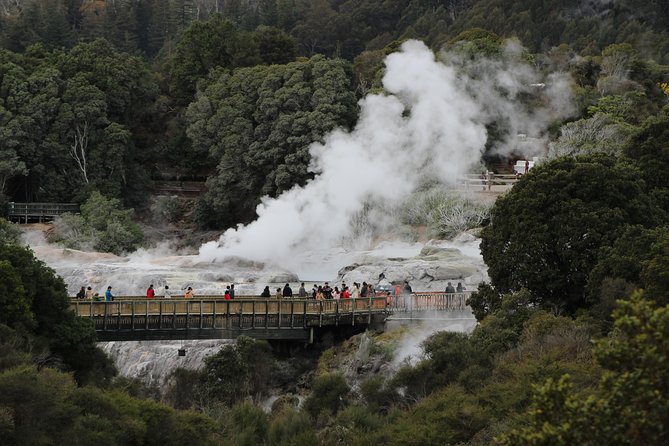 Day Tour Hobbiton + Rotorua from Auckland in Luxury Minibus - A short look at Lake Rotorua and the city