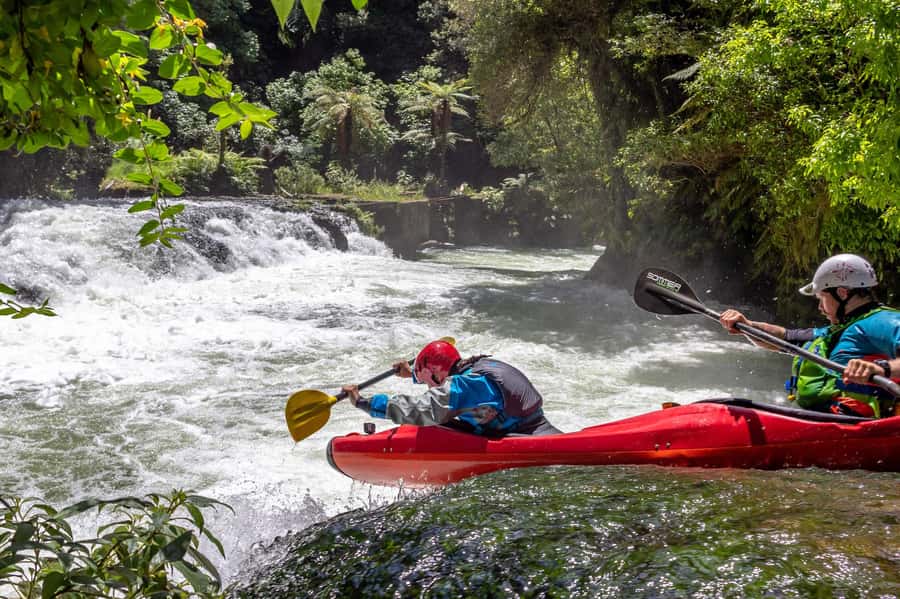 Epic Tandem Kayak Tour down the Kaituna River Waterfalls - Why the Kaituna River feels different