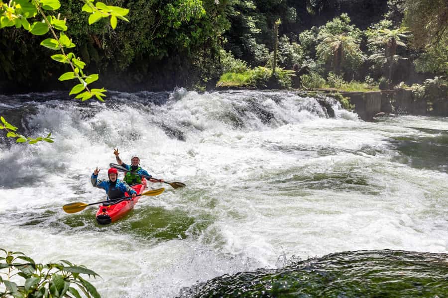 Epic Tandem Kayak Tour down the Kaituna River Waterfalls - Arriving at 780 State Highway 33