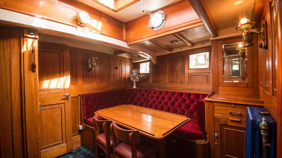 Evening Champagne Cruise on Historic 1935 Motor Yacht. - Stepping Aboard Faith at the Historic Wharf