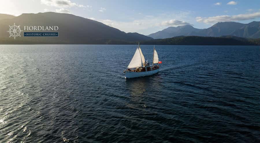 Evening Champagne Cruise on Historic 1935 Motor Yacht. - Cruising Through Te Anau’s Evening Light