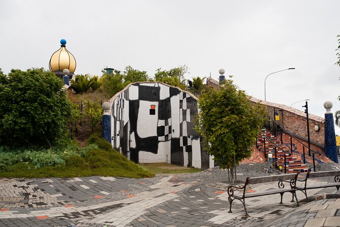 Explore the legacy of artist, ecologist, architect, visionary - Entering the colorful Hundertwasser Art Centre