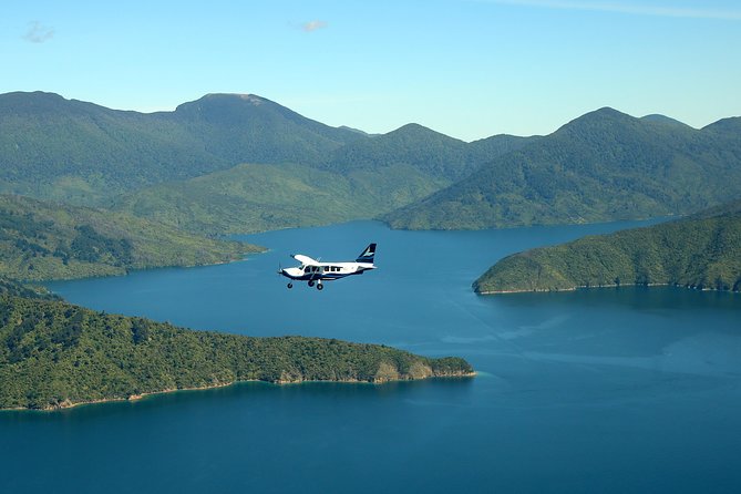 Flight Experience our Water and Wilderness Scenic Tour - Flying over Queen Charlotte Sound and its walking track