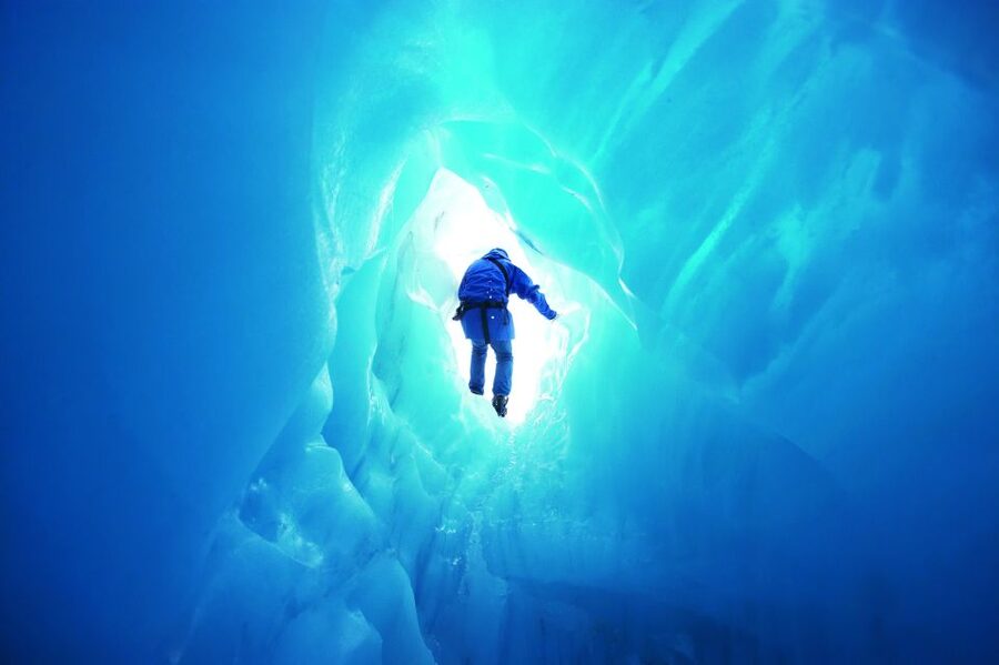 Franz Josef: 2.5 Hour Glacier Hike with Helicopter Transfer - Blue ice, crevasses, and the value of a guide