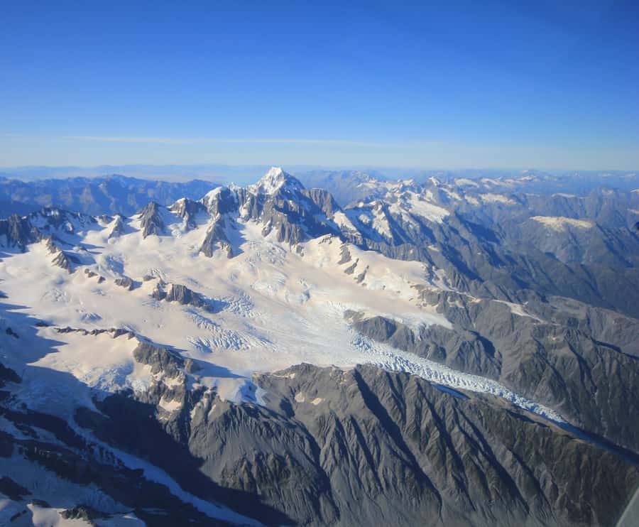 Franz Josef: 30-min Flight Franz Josef & Tasman Glaciers - Returning Over Climber Col Pass