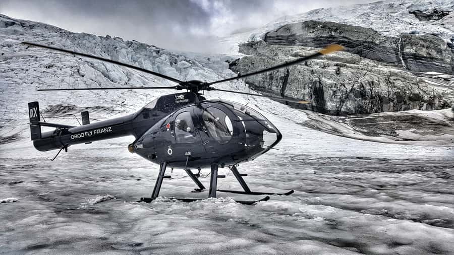 Franz Josef: 4-Glacier Helicopter Ride with 2 Landings - Fox, Tasman, and Shackleton from above