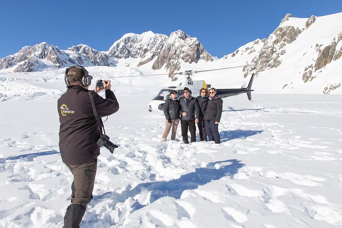 Franz Josef Glacier and snow landing (allow 20 minutes - departs Franz Josef) - Checking in at 29 Main Road
