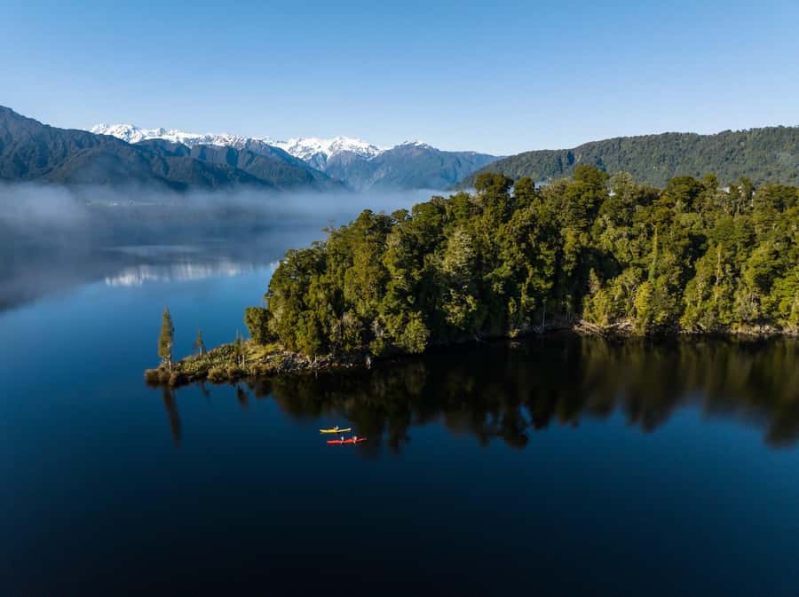 Franz Josef: Kayak & Walking Tour to Okarito Kiwi Sanctuary - From 30 Main Road to Lake Mapourika