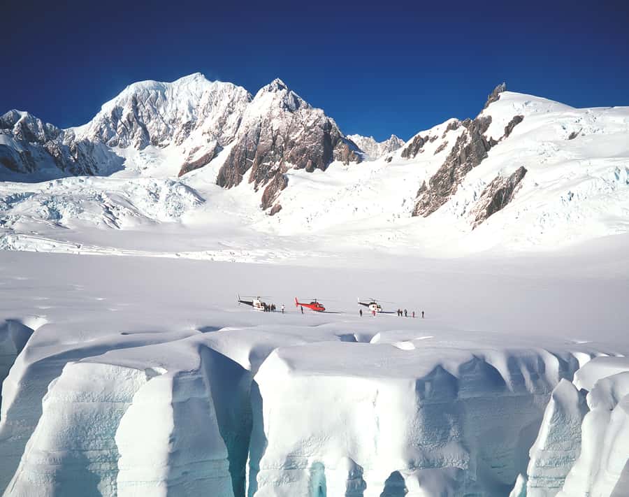 Franz Josef: The Grand Tour by Helicopter with Snow Landing - Fox, Franz Josef, and Tasman glaciers from above
