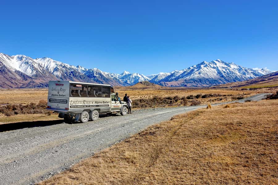 From Christchurch: Full-Day Lord of the Rings Tour to Edoras - The road toward Mount Potts