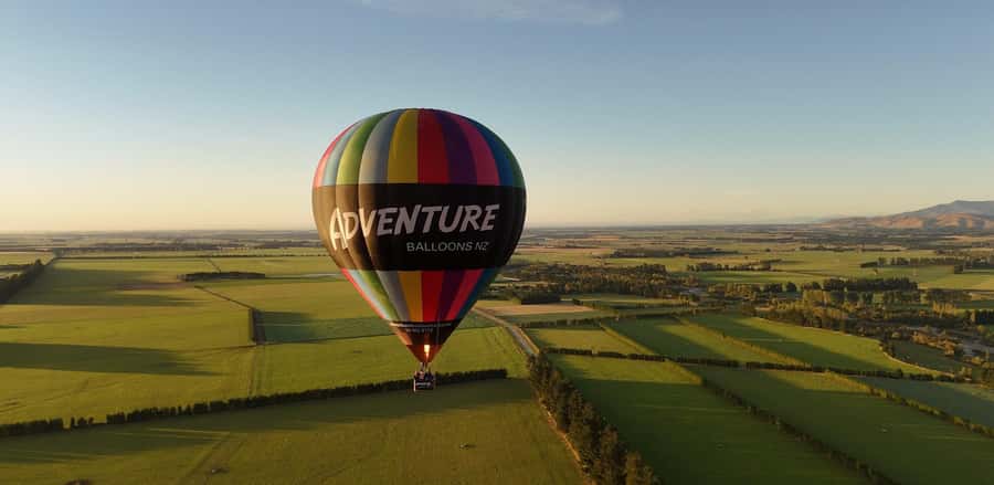 From Methven: Hot Air Balloon Flight in Canterbury with Wine - Meeting in Methven beside Main Street