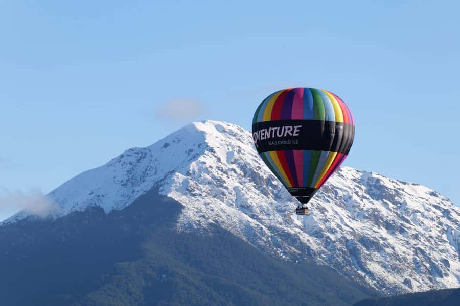 From Methven: Hot Air Balloon Flight in Canterbury with Wine - A one-hour flight above Canterbury