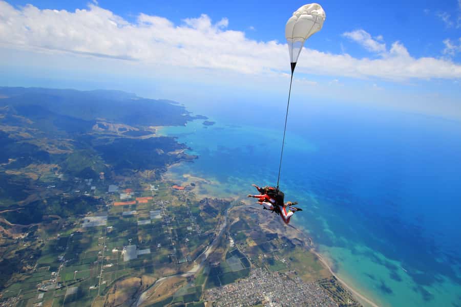 From Motueka: Abel Tasman Tandem Skydive Experience - Starting at the Motueka hangar on College Street