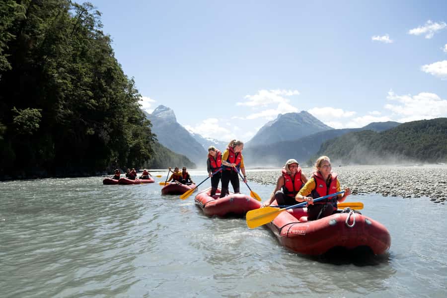 From Queenstown: Dart River Canoe & Jet Boat Day Trip - The jet boat reaches the wild Dart River