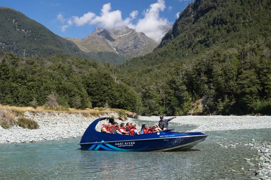 From Queenstown: Dart River Wilderness Jet Boat Experience - Racing upstream on the glacier-fed Dart River
