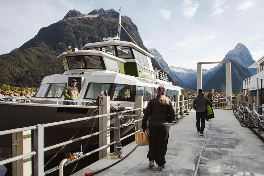 From Queenstown: Milford Sound Cruise and Scenic Drive - Pickup in Queenstown and the silver Mercedes van
