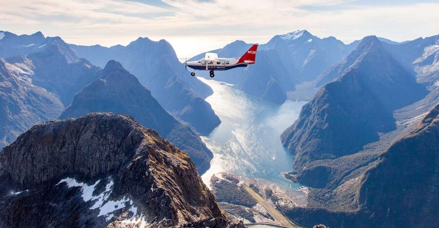 From Queenstown: Milford Sound Full-Day Trip by Plane & Boat - Two hours among Mitre Peak and waterfalls