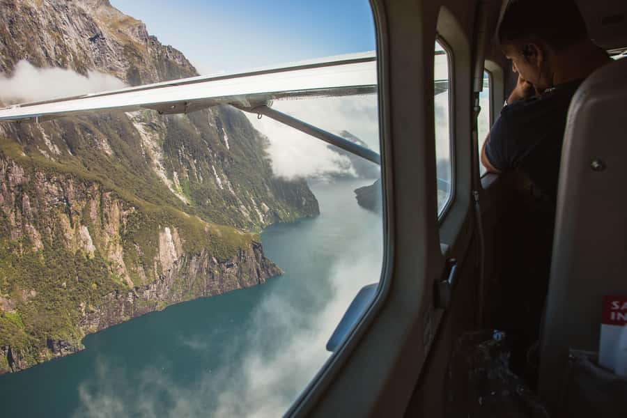 From Queenstown: Milford Sound Full-Day Trip by Plane & Boat - The return flight over a different Fiordland