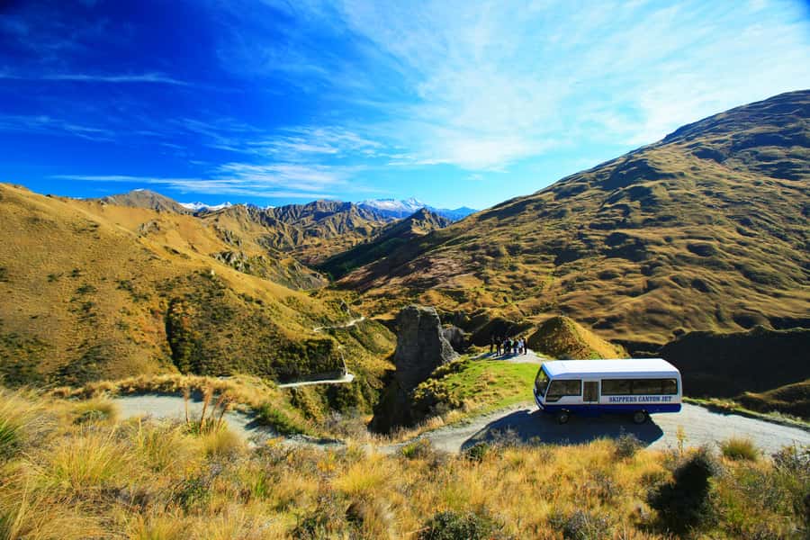 From Queenstown: Skippers Canyon Jet Boat Ride - The drive along Skippers Canyon Road