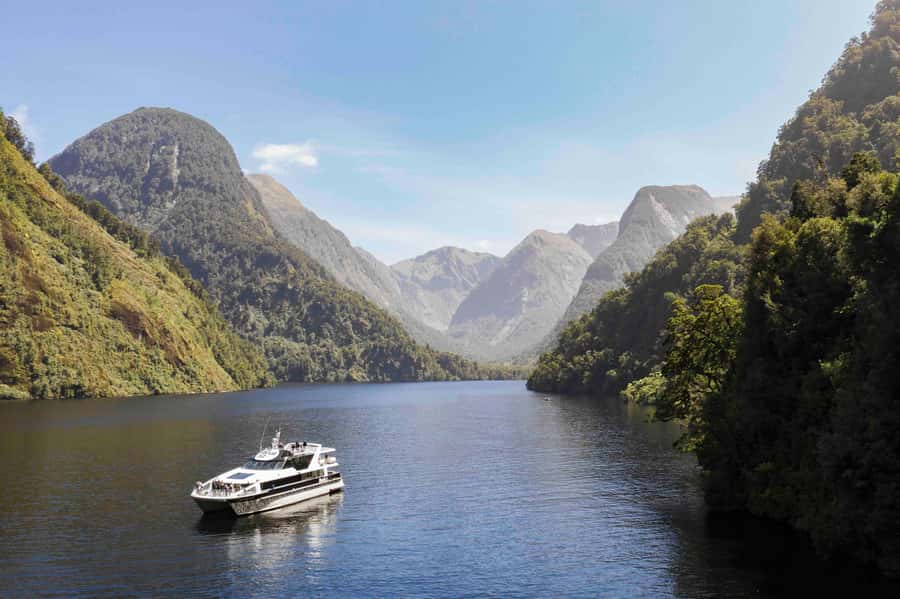 From Te Anau: Doubtful Sound Coach & Cruise - Lake Manapouri begins the journey