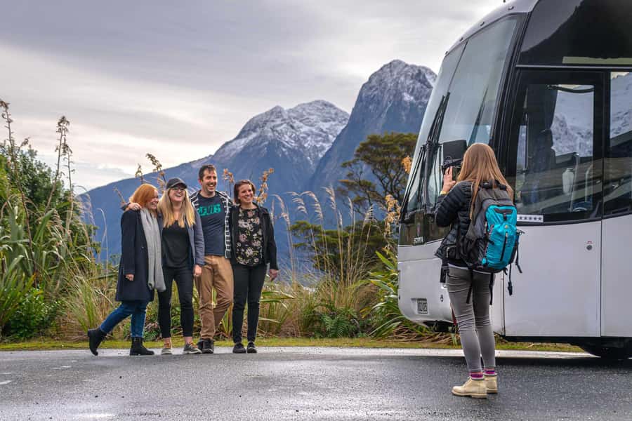 From Te Anau: Milford Sound Coach Tour and Cruise - The road through Fiordland National Park