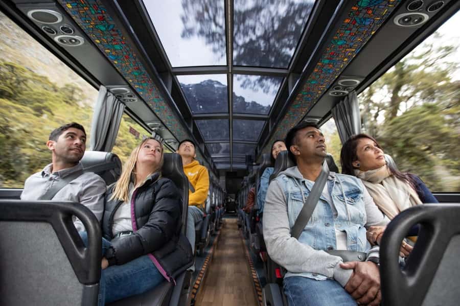 From Te Anau: Milford Sound Cruise & Glass-Roof Coach Tour - Mirror Lakes offers one of the clearest photo stops