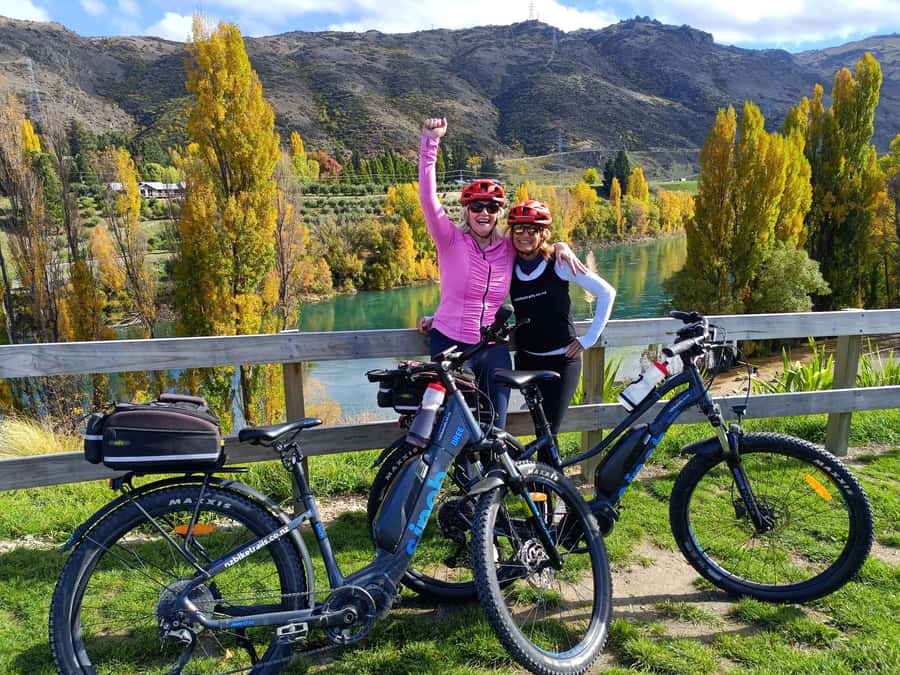 From Wanaka - Bike the Dunstan Trail with shuttle return - Getting fitted with the right bike in Cromwell
